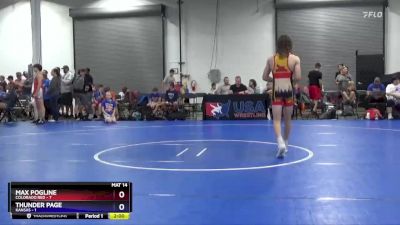 119 lbs Placement Matches (8 Team) - Max Pogline, Colorado Red vs Thunder Page, Kansas