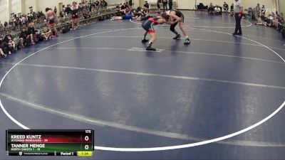 175 lbs Round 3 (6 Team) - Tanner Menge, North Dakota 1 vs Kreed Kuntz, Wyoming Renegades