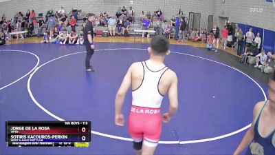 113 lbs Quarterfinal - Jorge De La Rosa, Viper vs Sotiris Kacouros-Perkins, West Albany Mat Club