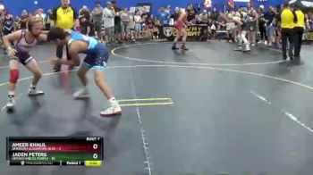 117 lbs Round 3 (6 Team) - Ameer Khalil, American Gladiators-Blue vs Jaden Peters, Untouchables Purple