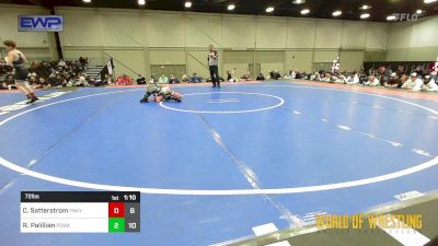 72 lbs Rr Rnd 2 - Cal Satterstrom, Funky Singlets 12u Team Red vs Rocco Palillian, POWA 12U