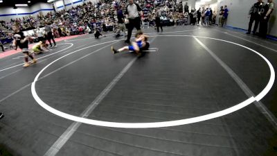 83 lbs Consi Of 4 - Raine Deatherage, Tecumseh Youth Wrestling vs Atticus Sullivan, Little Axe Takedown Club