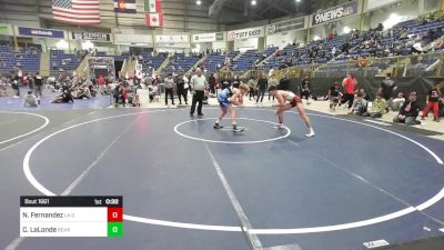 138 lbs 3rd Place - Niko Fernandez, La Gente WC vs Chris LaLonde, Bear Cave WC