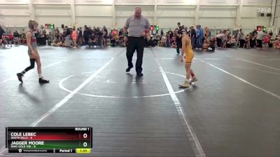 60 lbs Round 3 (6 Team) - Cole Lebec, South Hills vs Jagger Moore, Ohio Gold 10K