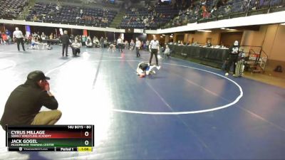 80 lbs Quarterfinal - Jack Gogel, McDominate Training Center vs Cyrus Millage, Sebolt Wrestling Academy