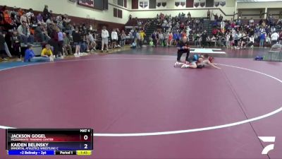 16U-4 lbs Rr2 - Jackson Gogel, McDominate Training Center vs Kaiden Belinsky, Immortal Athletics Wrestling C