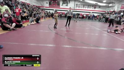 60 lbs Semifinal - Alonzo Pineiro Jr, Iron Knights vs Blayze Hanner, Jackson County