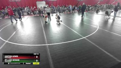 84 lbs Quarterfinal - Ryland Bowar, Wisconsin vs Jaxton Lewis, Wisconsin