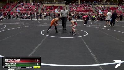 88 lbs Cons. Semi - Allan Diaz, U Town Hammers vs Treyten Mader, Quinter Wrestling Club