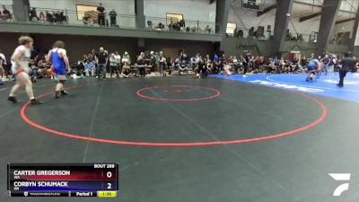 190 lbs Cons. Round 1 - Carter Gregerson, WA vs Corbyn Schumack, OR