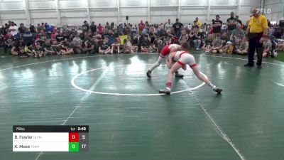 75 lbs Pools - Brucie Fowler, Olympia National vs Kruz Moss, Team Gotcha