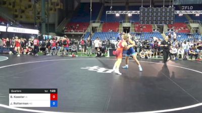 182 lbs Quarters - Brayden Koester, Iowa vs Jackson Rotterman, Missouri