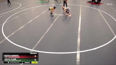 Semifinal - Pryce Clark, Prior Lake Wrestling Club vs Dutch Harnitz, Wrestling Brotherhood