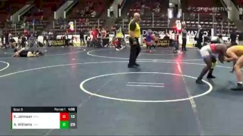 180 lbs Round 2 (4 Team) - Angelo Williams, Southwest Arsenal White vs Kasen Johnson, Michigan Raiders