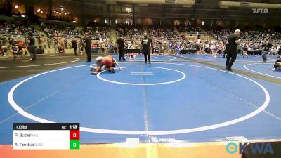 100 lbs Round Of 32 - Preston Butler, Hilldale Youth Wrestling Club vs Aiden Perdue, Choctaw Ironman Youth Wrestling