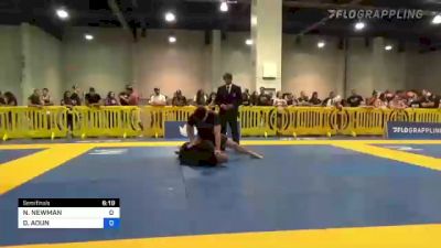 NICHOLAS NEWMAN vs DORY AOUN 2022 American National IBJJF Jiu-Jitsu Championship
