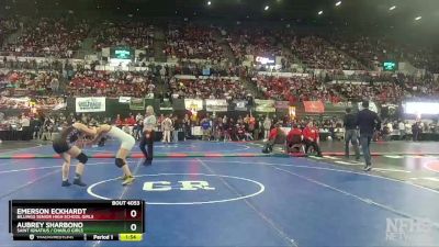 G - 138 lbs Champ. Round 1 - Emerson Eckhardt, Billings Senior High School Girls vs Aubrey Sharbono, Saint Ignatius / Charlo Girls