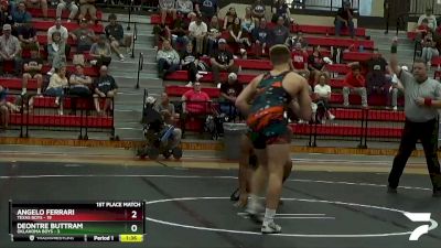 174 lbs Finals (2 Team) - Deontre Buttram, Oklahoma Boys vs Angelo Ferrari, Texas Boys