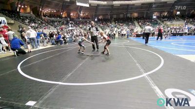 60 lbs Consi Of 8 #2 - Creek Cassity, Barnsdall Youth Wrestling vs Maddix Spencer, Keystone Wrestling Club