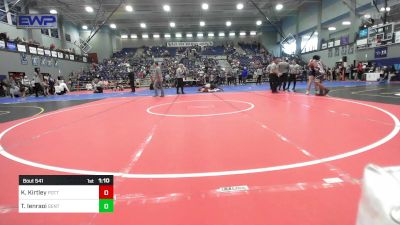 165 lbs Final - Keaton Kirtley, Pottsville Apache Youth Wrestling vs Temataake Ienraoi, Gentry Youth Organization Wrestling