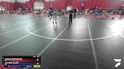 102 lbs Cons. Semi - Logan Refsnider, MN vs Kayden Eller, MN