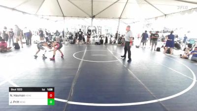 74 lbs Semifinal - Nicholai Hayman, Hemet YW vs James Pritt, NexGen RTC