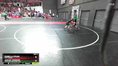 105 lbs Cons. Round 3 - Isabella Stilen, New London vs Amiyah Vasquez, Hartford Wrestling Club