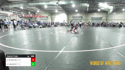 98 lbs Quarterfinal - Justice Gutierrez, Pomona Elite vs Jaylyn Lazzerini, Team Tulsa Wrestling Club