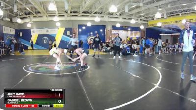 120 White Quarterfinal - Gabriel Brown, Buchholz vs Joey Davis, Lake Brantley Hs