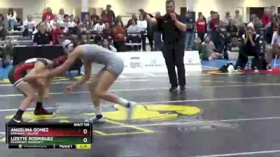 101 lbs Quarterfinal - Lizette Rodriguez, McKendree University vs Angelina Gomez, Emmanuel College