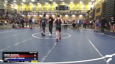 120 lbs Cons. Round 1 - Brody Buhman, Big Game Wrestling Club vs Christopher Lawson, Iowa