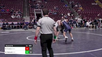 189 lbs Round Of 16 - Brody Evans, Waynesburg Central vs Brody Rebuck, Shikellamy