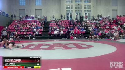 170 lbs Cons. Round 2 - Ian Carlig, Battle Ground Academy vs Catcher Miller, Memphis University School