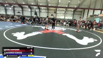 150 lbs Cons. Round 3 - Adonis Hammonds, WA vs Alexandros Kosmitis, CA