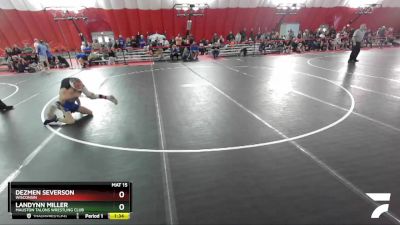 100 lbs Round 3 - Landynn Miller, Mauston Talons Wrestling Club vs Dezmen Severson, Wisconsin