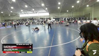 67 lbs Semifinal - Benjamin Pelayo, East Idaho Elite vs Clayton Hanna, Hammers Academy