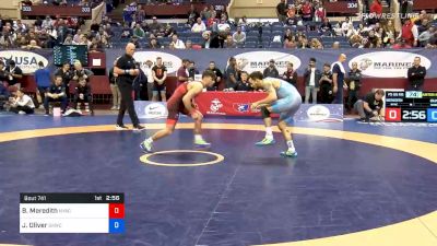 65 kg Quarterfinal - Bryce Meredith, New York Athletic Club vs Jordan Oliver, Sunkist Kids Wrestling Club