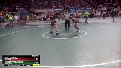 D 1 113 lbs Champ. Round 2 - Hasan Kahla, Chalmette vs Vincent Vidacovich, Holy Cross