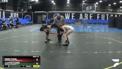 108 lbs Round 7 (8 Team) - Owen Fogel, Michigan Black Pitbulls vs Clinton Kaiser, Michigan Monkeys