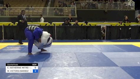 ELIZABETH KATHERINE MITROVIC vs MARIA VICTORIA BARBOZA DE SANTIA 2024 Pan Jiu Jitsu IBJJF Championship