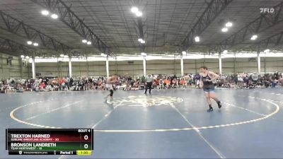 130 lbs Round 2 (4 Team) - Trexton Harned, Sublime Wrestling Academy vs Bronson Landreth, Team Northwest