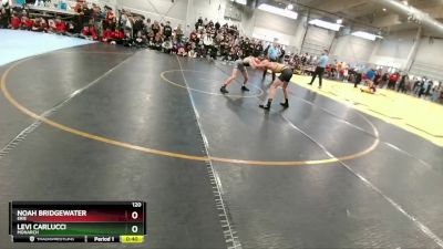 120 lbs Cons. Round 4 - Noah Bridgewater, Erie vs Levi Carlucci, Monarch