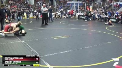 138 lbs Cons. Semi - Carson Warner, Napoleon Youth WC vs Griffin Opperman, Portland WC