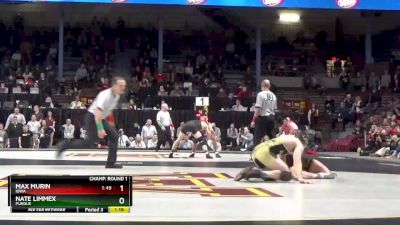 141 lbs Consi Of 8 #1 - Danny Bertoni, Maryland vs Austin Eicher, Michigan State