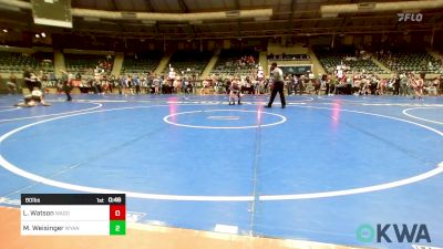 80 lbs Final - Landon Watson, Wagoner Takedown Club vs Michael Weisinger, Wyandotte Youth Wrestling