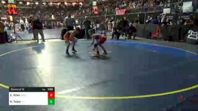 90 lbs Round Of 16 - Ethan Allen, Greencastle vs Kruz Tobin, Tri-Valley