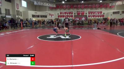 50 lbs Cons. Semi - Leo Strauss, No Nonsense Wrestling vs Gideon Romano, Le Sueur-Henderson