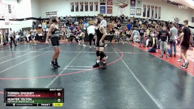 85C Round 2 - Hunter Yelton, Centralia Wrestling Club vs Torren Smashey, Hannibal Youth Wrestling Club