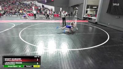 80 lbs Cons. Round 3 - Leonardo Rigoni, Xavier/Aviators vs Wyatt Schramm, Riverdale Wrestling Club