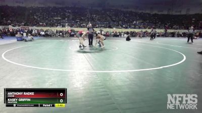 4A-150 lbs Quarterfinal - Anthony Radke, Cache vs Kasey Griffin, Skiatook